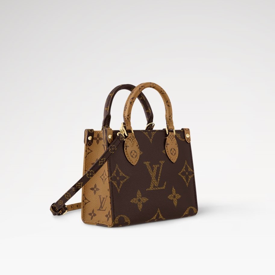 L0vis Vvtt0n OnTheGo BB Tote Bag 7.1in/ 18cm Monogram Reverse Gold Hardware For Women M46839