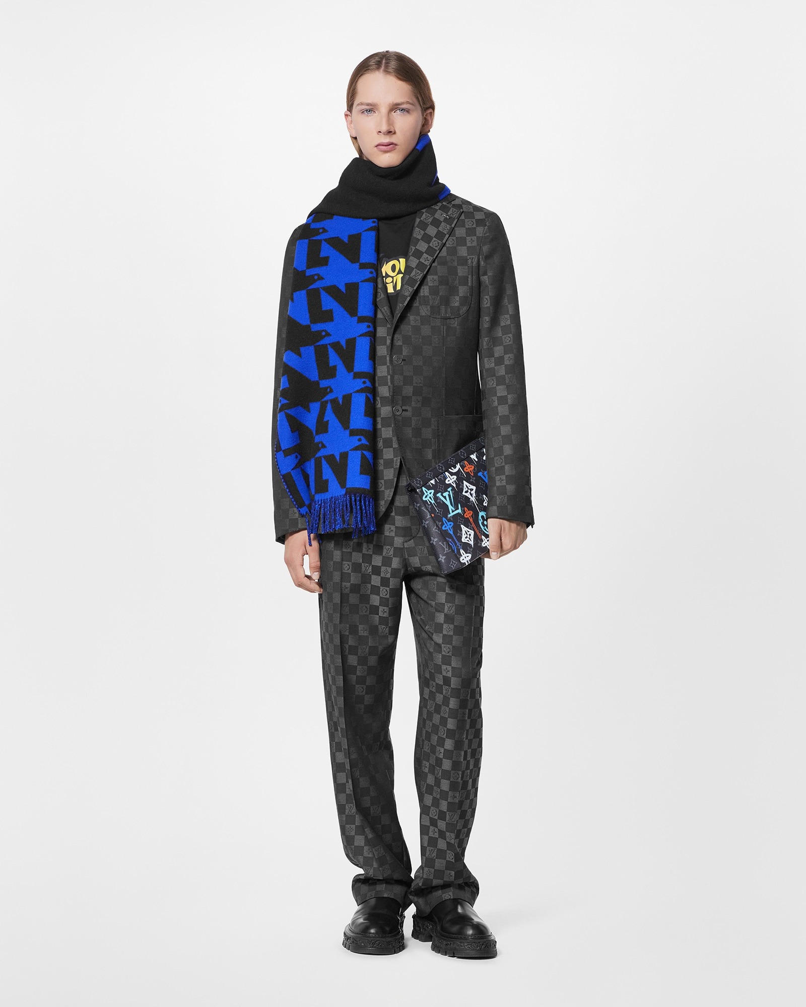 Pochette Voyage Monogram Pattern Black For Men 10.6in/27cm M81803