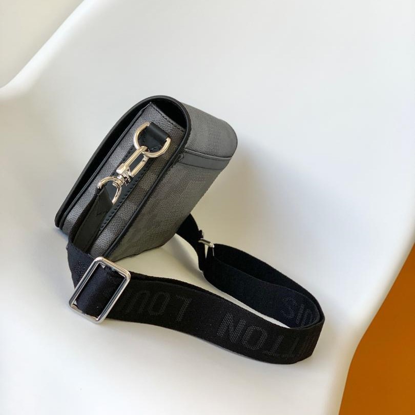 L0vis Vvtt0n Studio Messenger Damier Graphite Gray For Men, Men’s Bags, Shoulder And Crossbody Bags 9.3in/25.3cm LV N50013