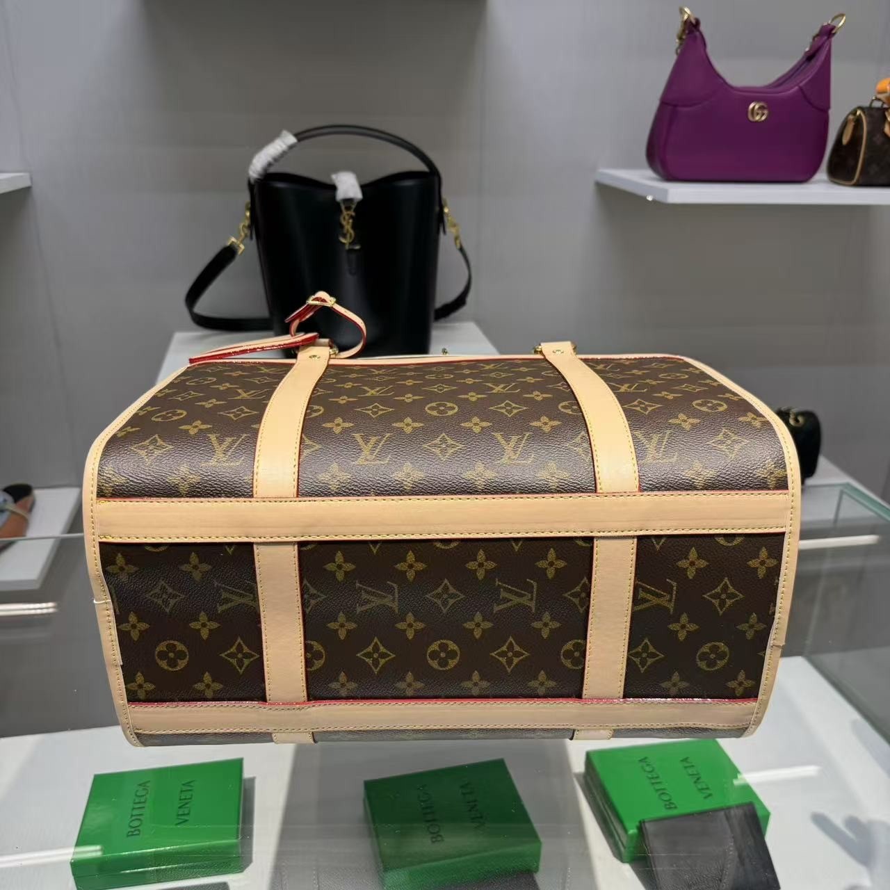 L0vis Vvtt0n Dog Carrier 40 Bag Brown 17,3in/44cm M45662