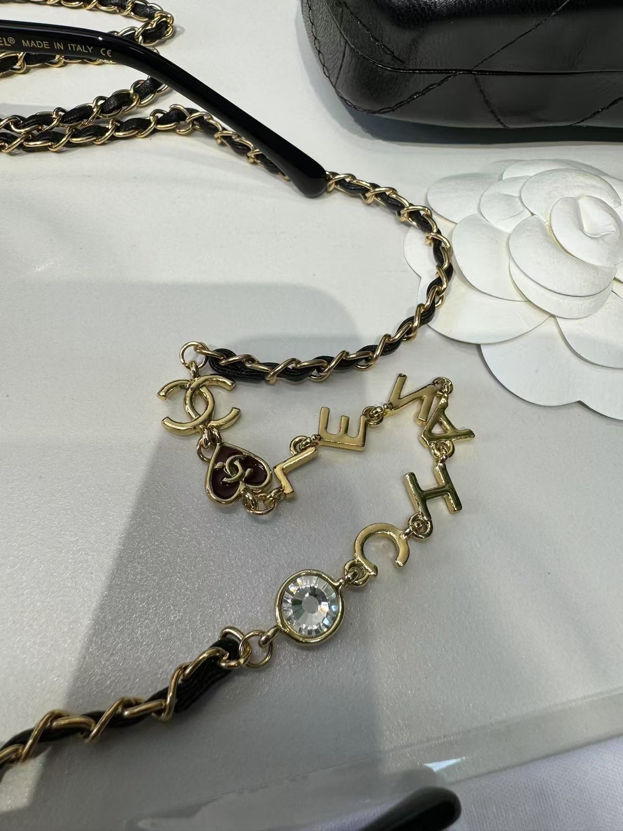 Ch**el Square Sunglasses Black For Women A40911 X06074 S2214