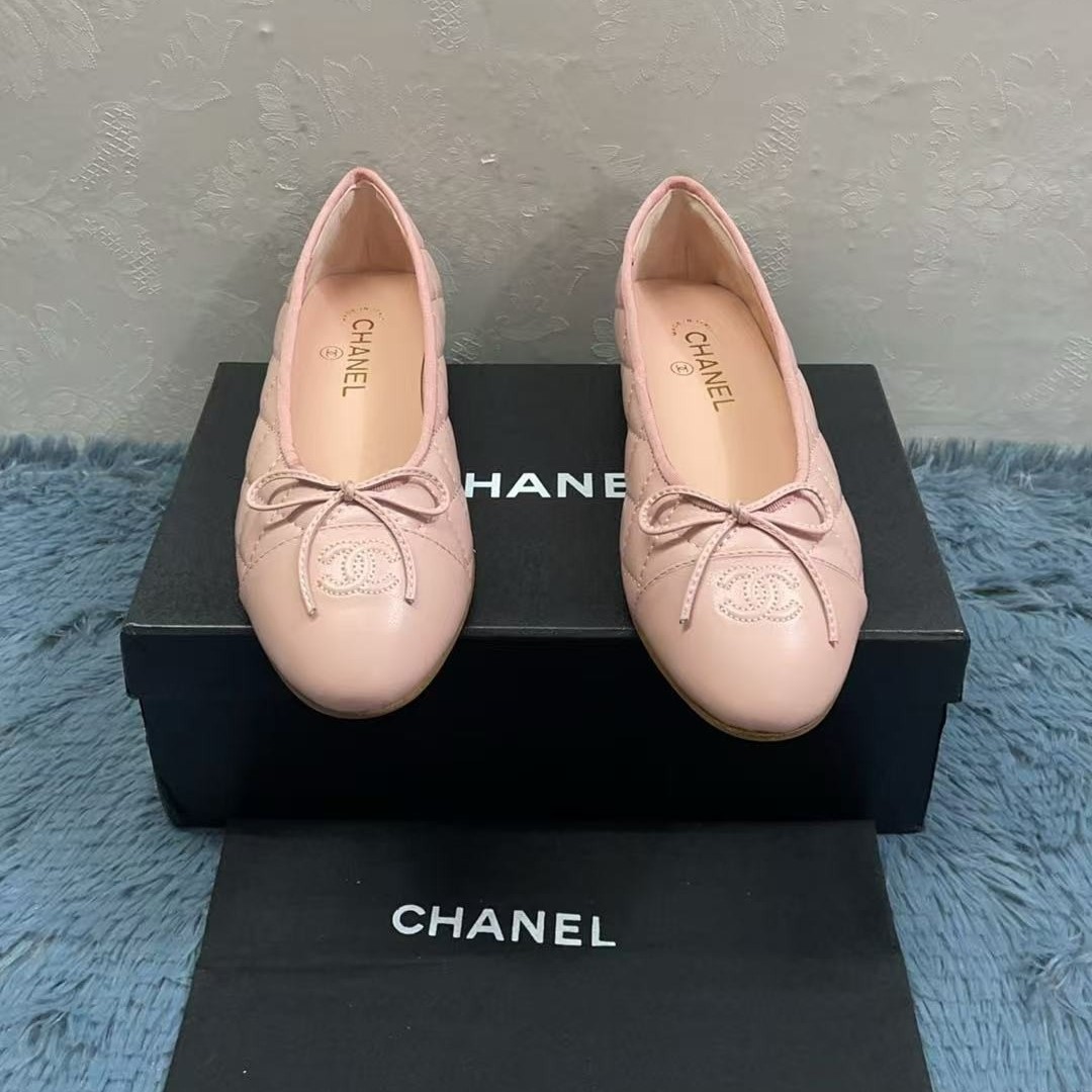 Ch**el Ballet Flats Light Pink For Women