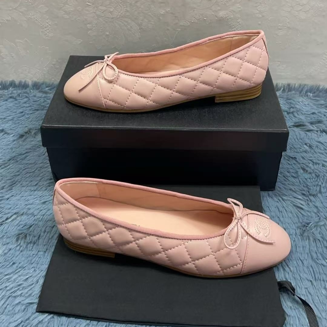 Ch**el Ballet Flats Light Pink For Women
