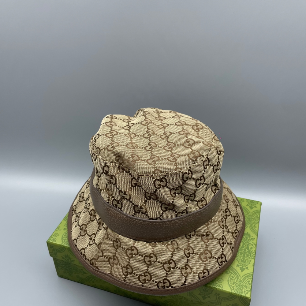 Gvc*1 GG Canvas Bucket Hat Brown