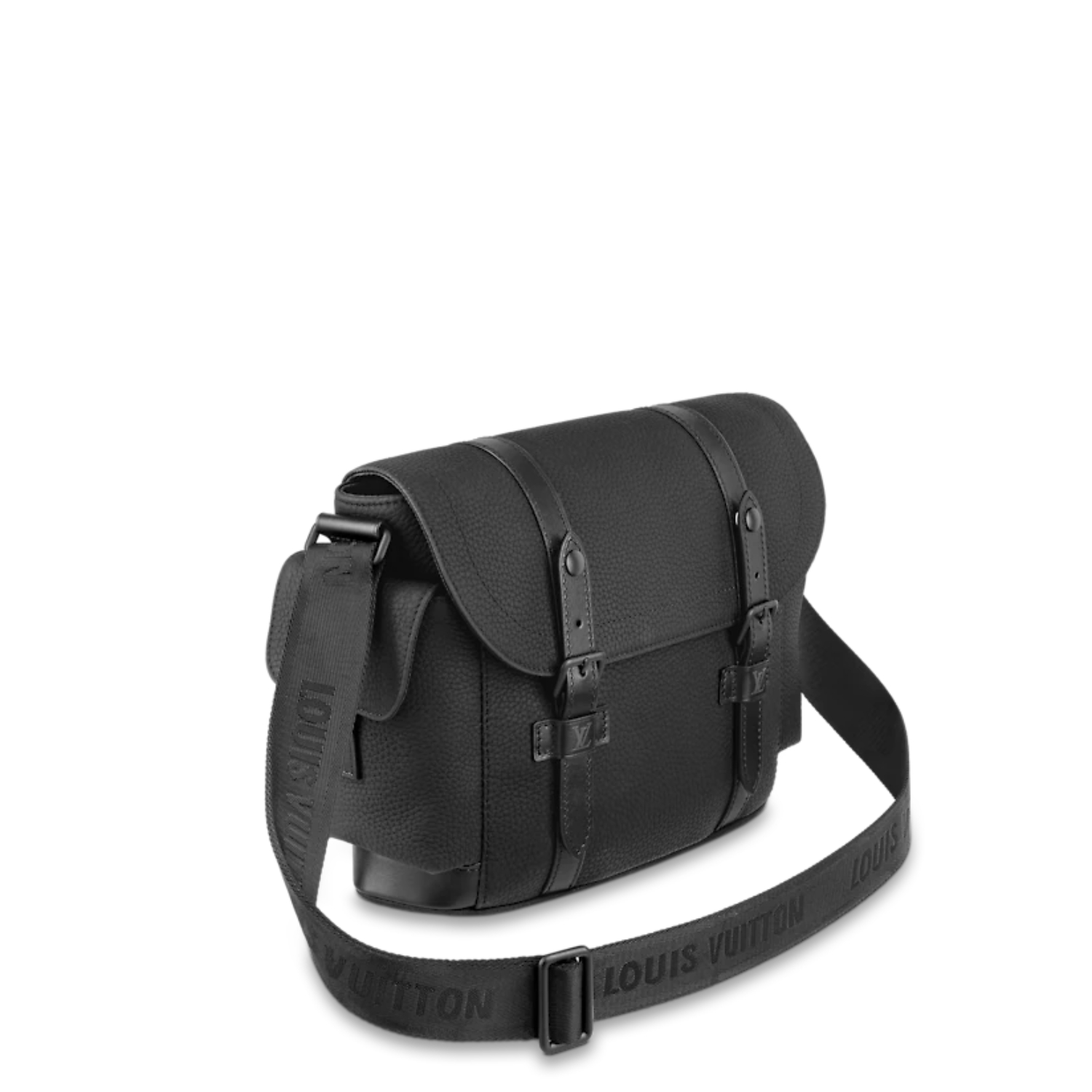 L0vis Vvtt0n Christopher Messenger Taurillon Black For Men, Men’s Bags, Shoulder And Crossbody Bags 11.4in/29cm LV M58476