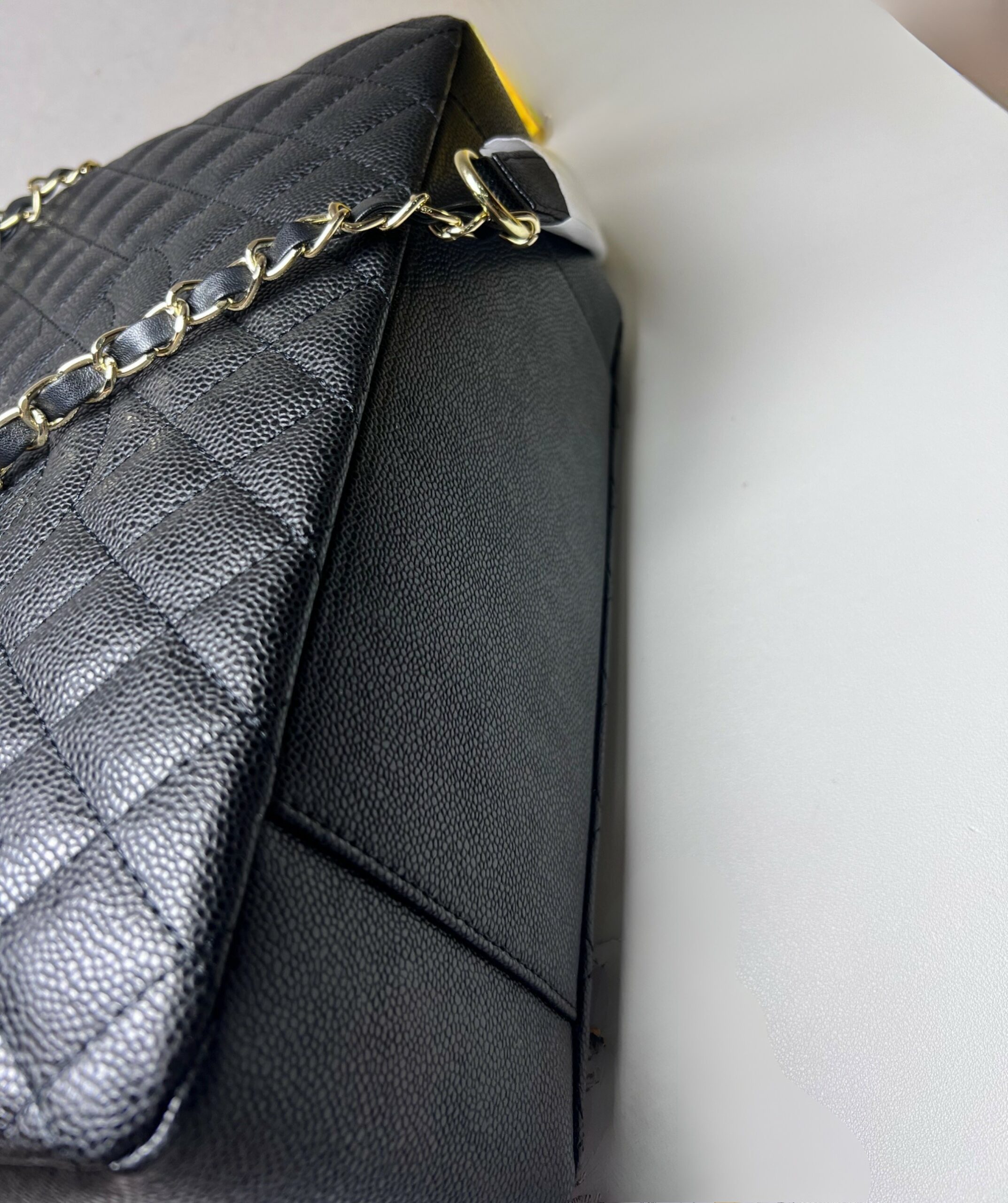 Ch**el Classic Tote Bag Gold Toned Hardware Black For Women 13.3in/34cm