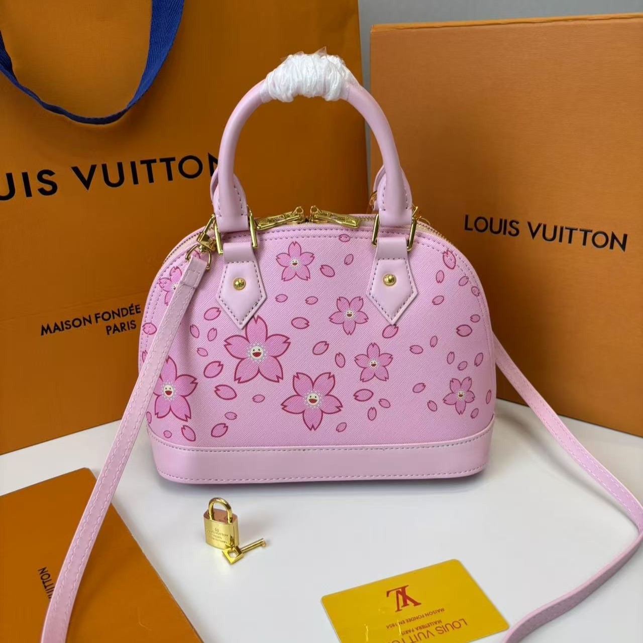 L0vis Vvtt0n LV x TM Alma BB Pink For Women 23.5cm/9.3in – M13104