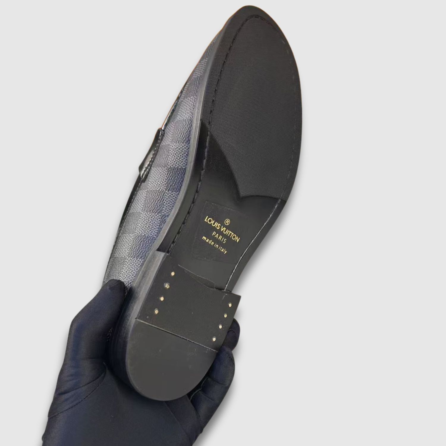 L0vis Vvtt0n Monte Carlo Mocassin Damier Canvas Black For Men LV