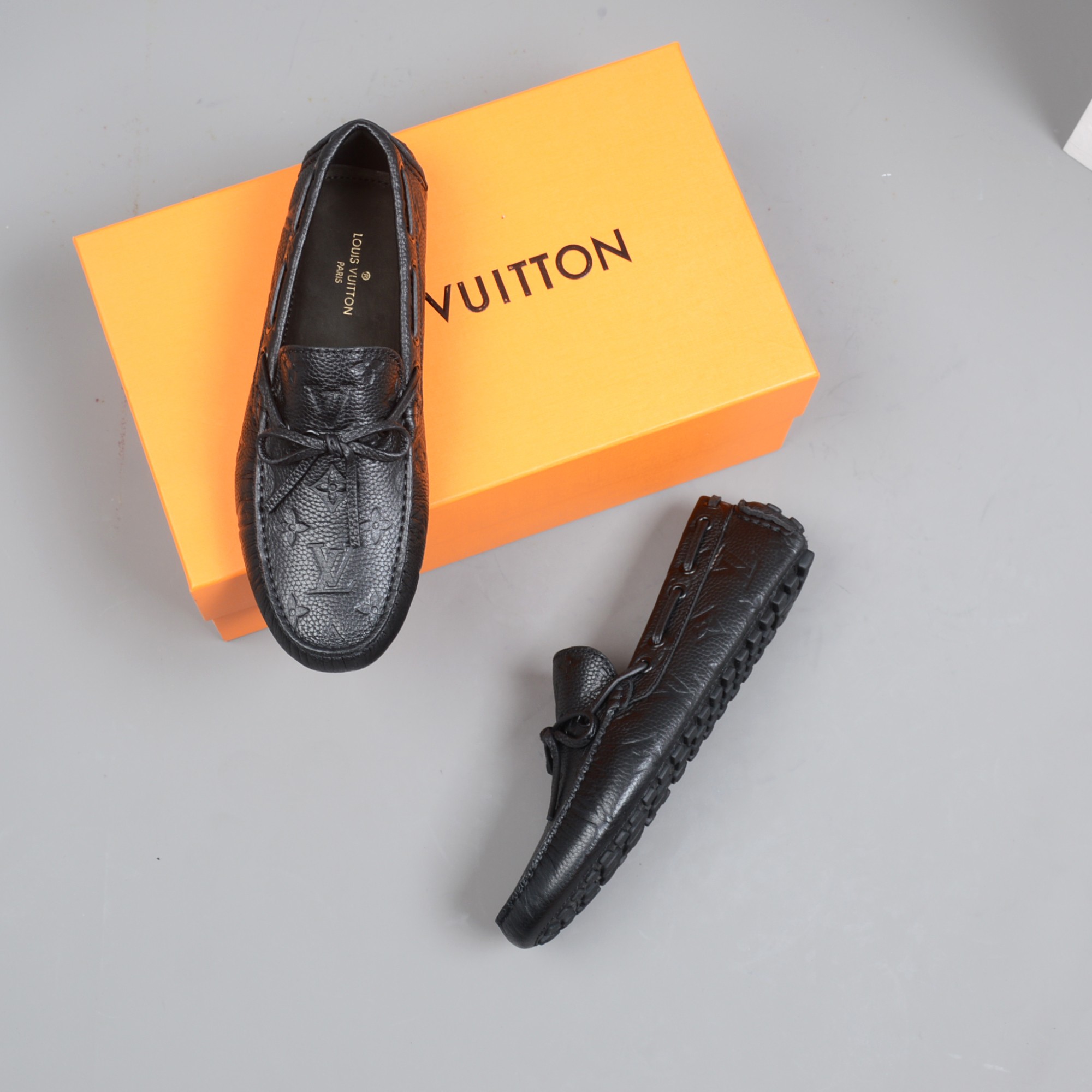 L0vis Vvtt0n Driver Moccasin Black Virgil Abloh For Men LV