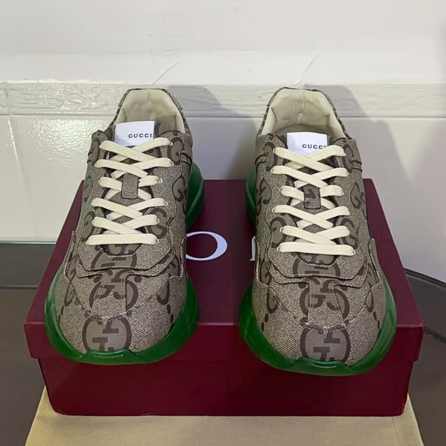 Gvc*1 GG 100 Rhyton Sneaker Green For Men