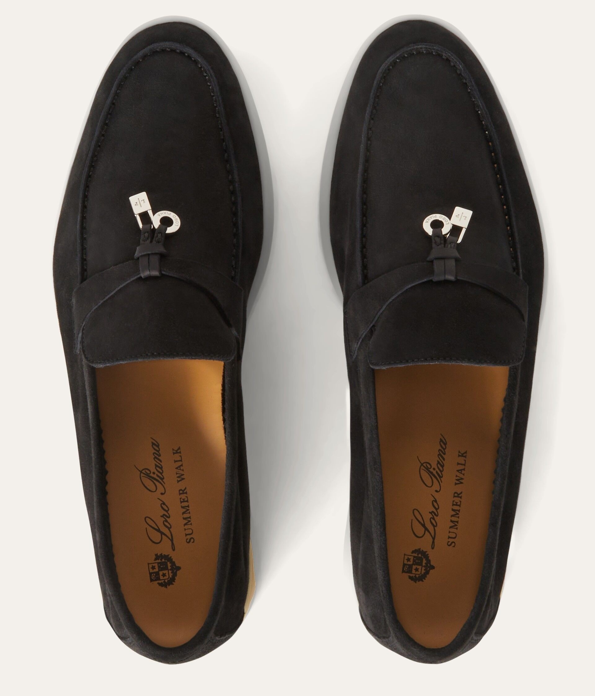 L0r0 P1ana Summer Charms Walk Loafers Caviar For Women – FAE5444 MB97