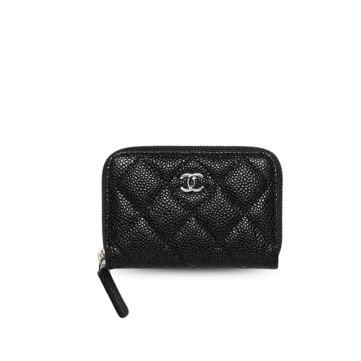 Ch**el Classic Zipped Coin Purse Black For Women 4.3in/11cm AP0216 Y01588 C3906