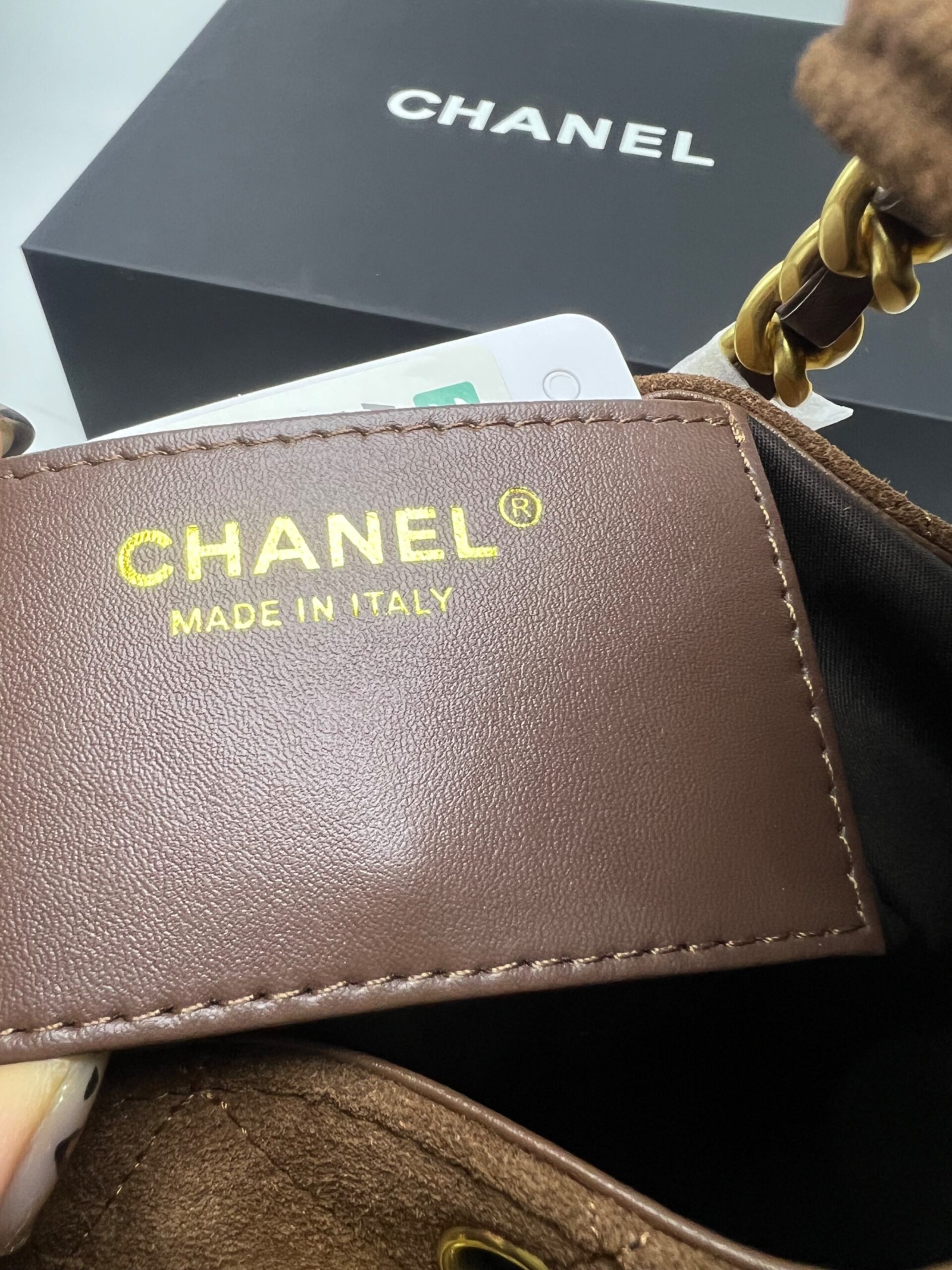 Ch**el 25 Small Handbag Dark Brown For Women 10.2in/26cm AS5293-B18799-U3950