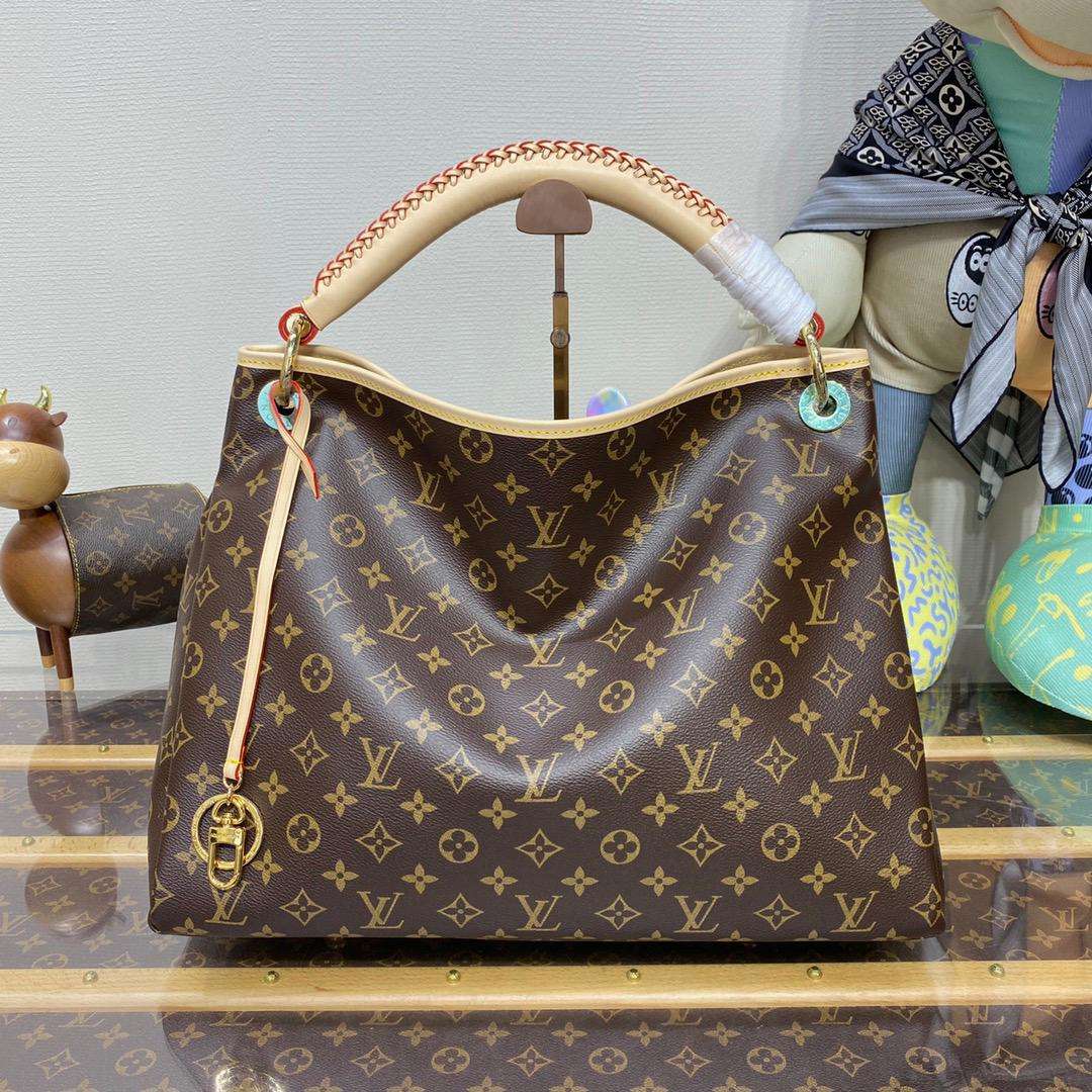 L0vis Vvtt0n Artsy MM Monogram Canvas Brown For Women 16.1in/41cm LV M44869
