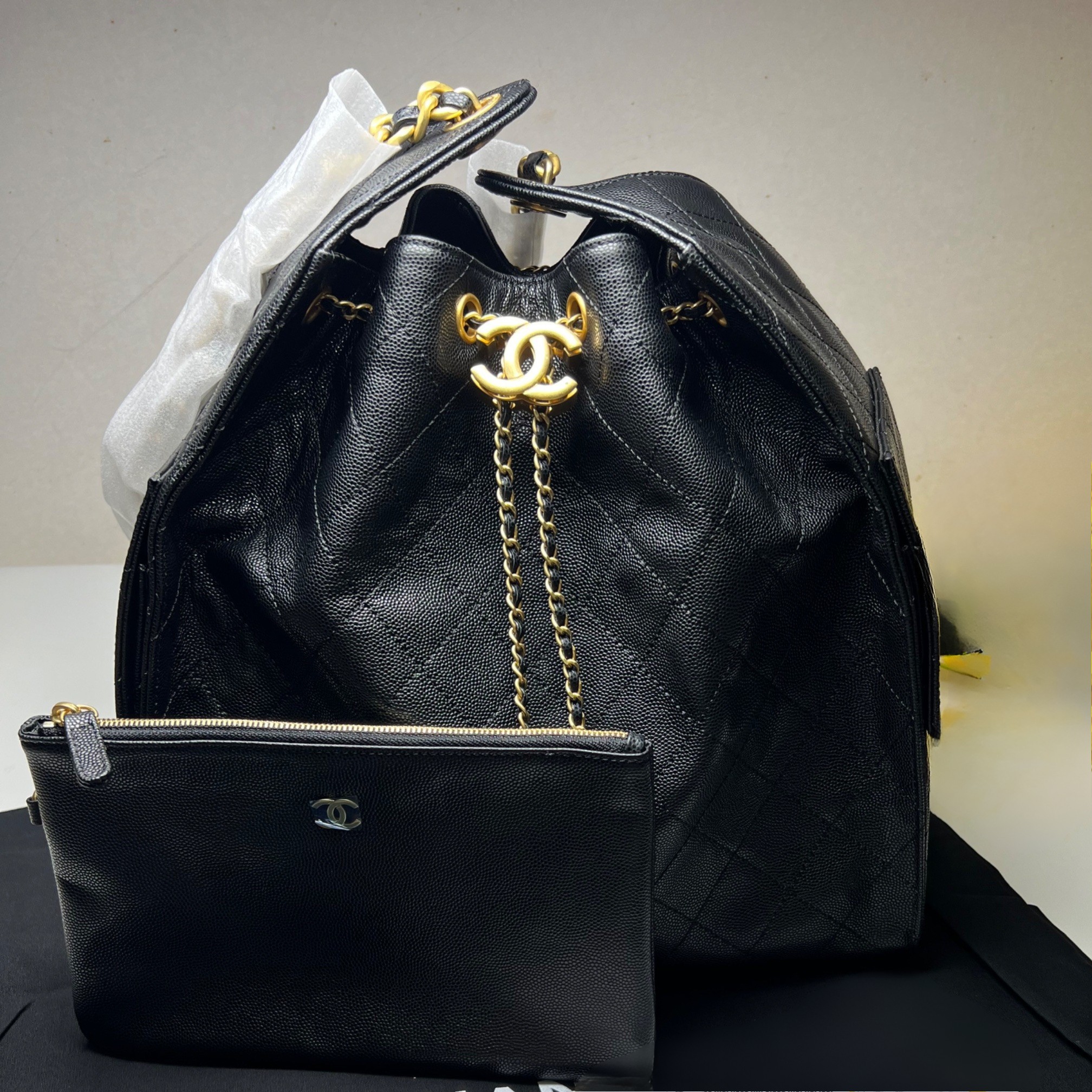 Ch**el 25 Medium Handbag Black For Women 11.8in/30cm AS5311-B20304-94305