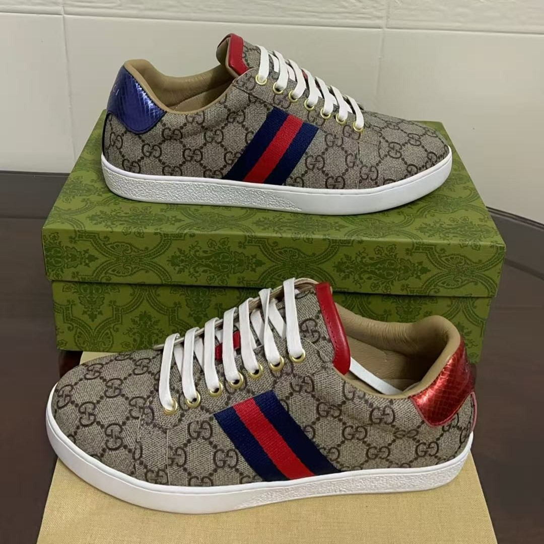 Gvc*1 Women’s Ace GG Svp*me Sneaker Brown For Women GG 499410 96G50 9768 – Size 41EU