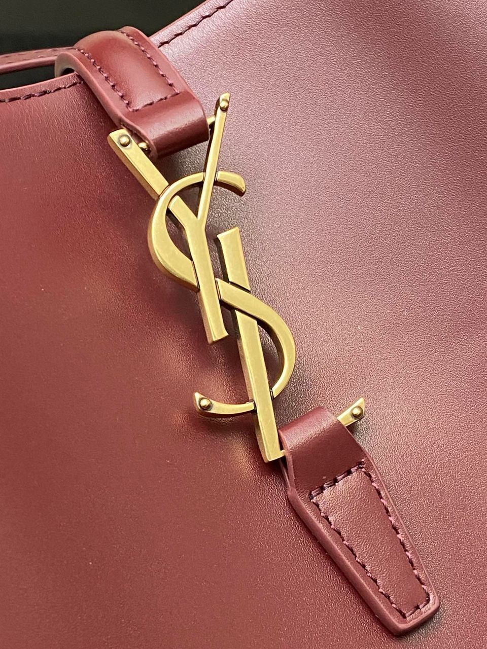 Sa1nt Lau*nt LE 37 Crossbody Bag 9.8in/ 25cm Rouge Cabernet For Women