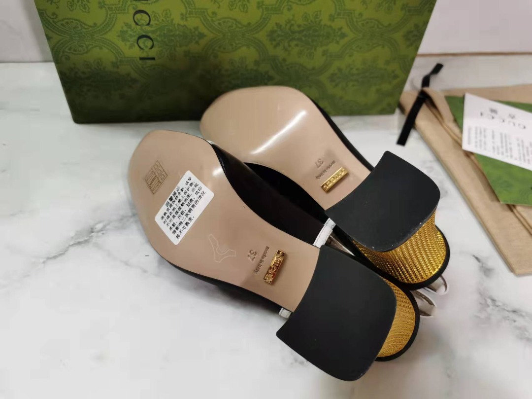 Gvc*1 Women’s Two-Tone Bow Pumps Black For Women GG