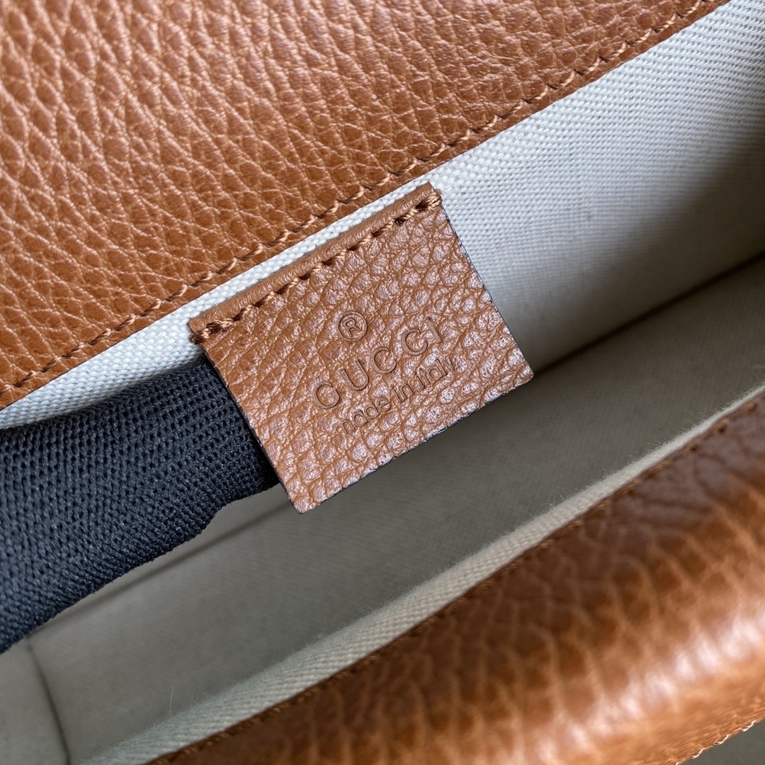 Gvc*1 Dionysus Small Shoulder Bag Dark Blue And Ivory Eco Washed Organic GG Jacquard Deni For Women 11in/28cm 400249 2KQFN 4483