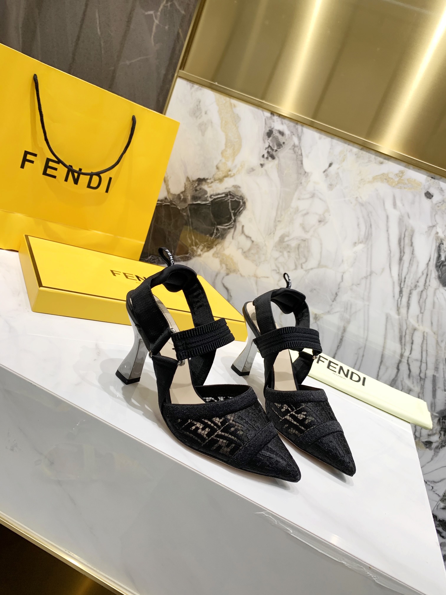 F**di Colibri Micromesh Black For Women FF