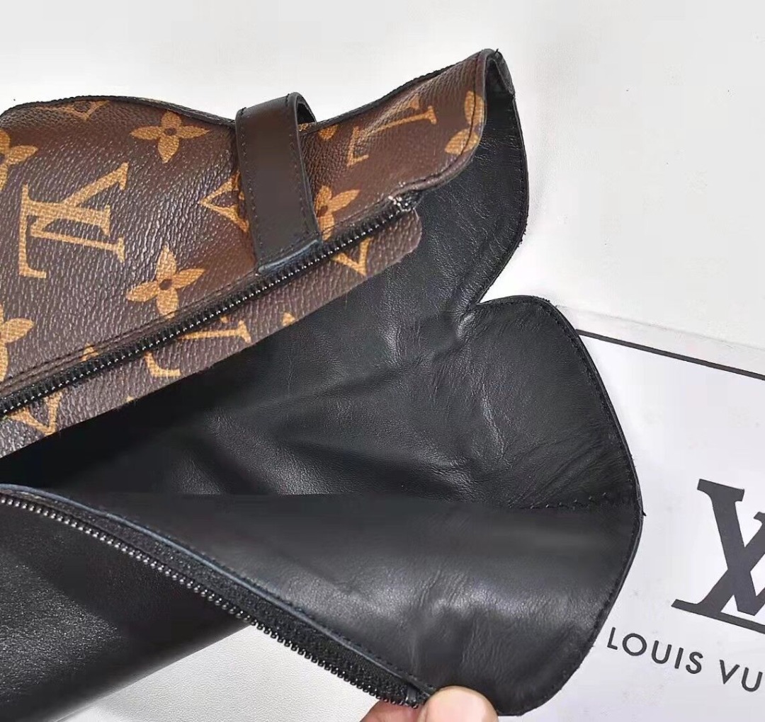 L0vis Vvtt0n Afterglow Platform Ankle Boots Patent Monogram Material Black For Women LV 1A9SEE