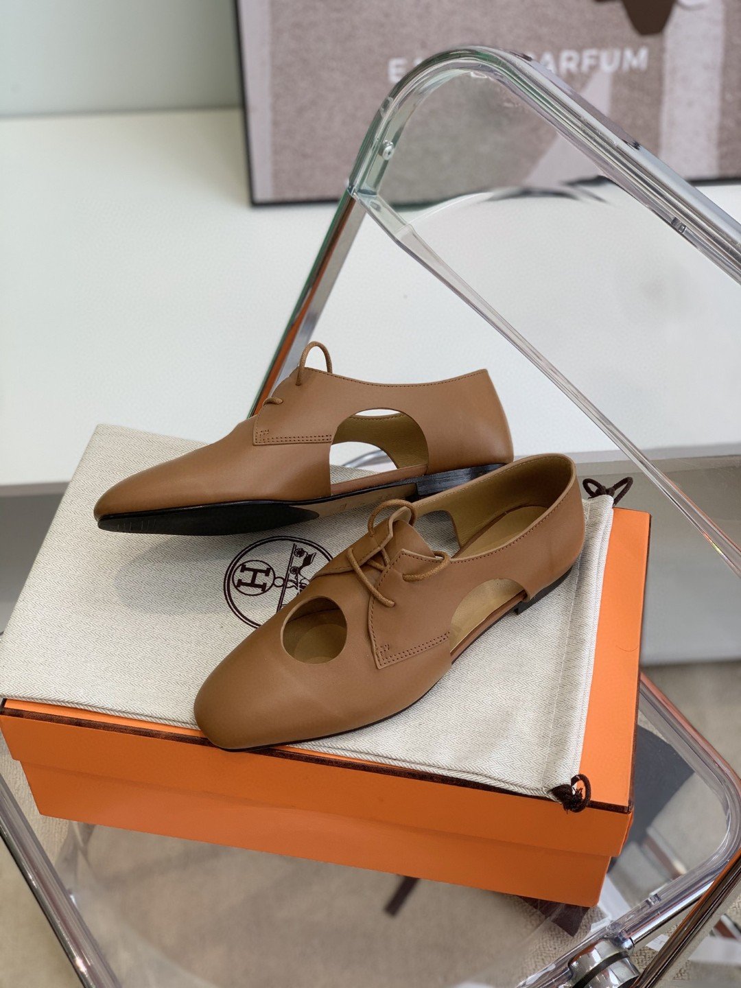 H**me5 Epoca Oxford Shoe Brown For Women, Women’s Shoes H221024Z