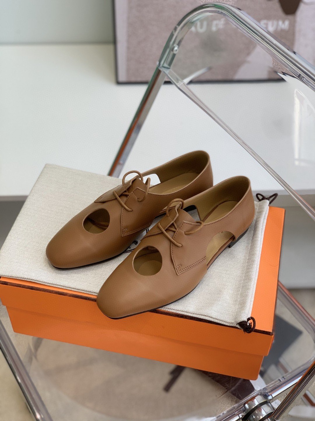 H**me5 Epoca Oxford Shoe Brown For Women, Women’s Shoes H221024Z