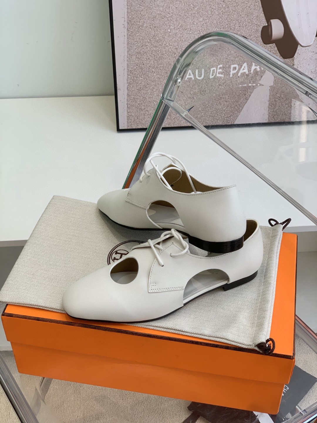 H**me5 Epoca Oxford Shoe White For Women, Women’s Shoes H221024Z 90360