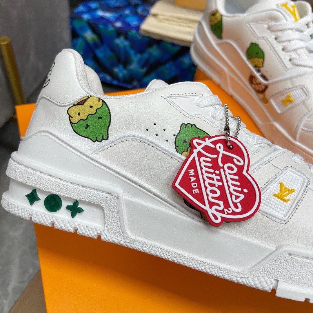L0vis Vvtt0n Trainer Sneaker White Nigo/Virgil Abloh For Men LV 1A9JC5
