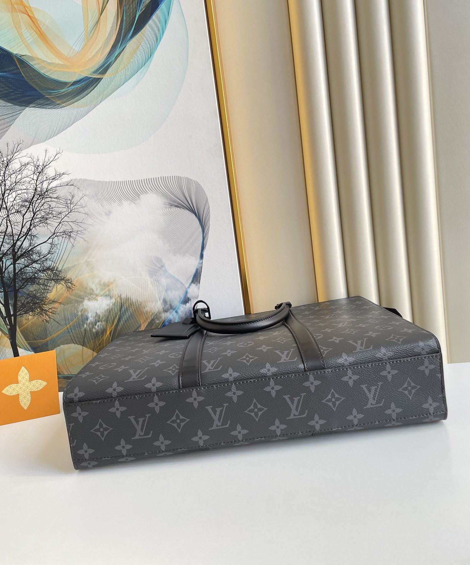 L0vis Vvtt0n Sac Plat Horizontal Zippe Monogram Eclipse For Men, Men’s Bags, Shoulder And Crossbody Bags 15.4in/39cm LV M45265