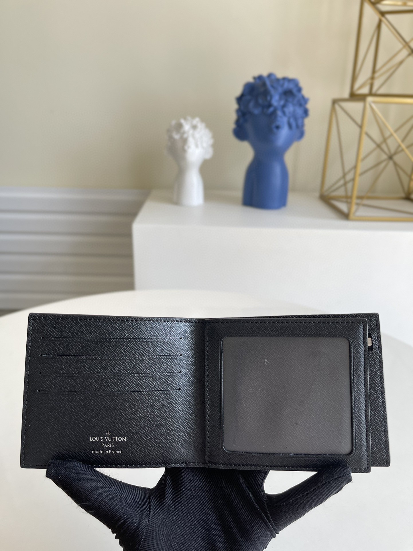 L0vis Vvtt0n Amerigo Wallet Damier Graphite For Men, Men’s Wallet 4.7in/11.5cm LV N60053