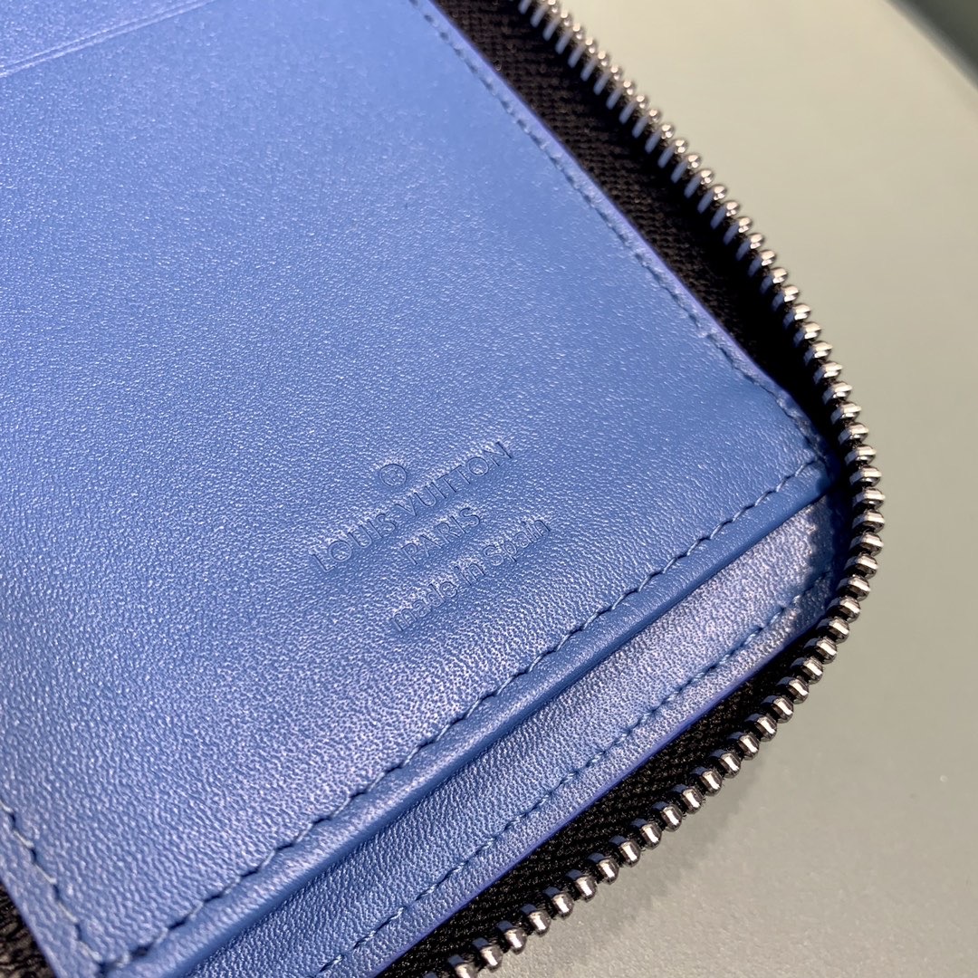 L0vis Vvtt0n Zippy Wallet Vertical Wallet Damier Graphite Canvas For Men, Men’s Wallet 7.9in/20cm LV