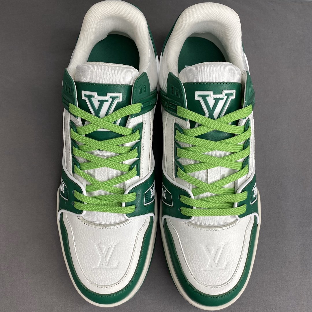 L0vis Vvtt0n Trainer Sneaker Mix Of Materials White/Green Virgil Abloh For Men LV 1A9VNK