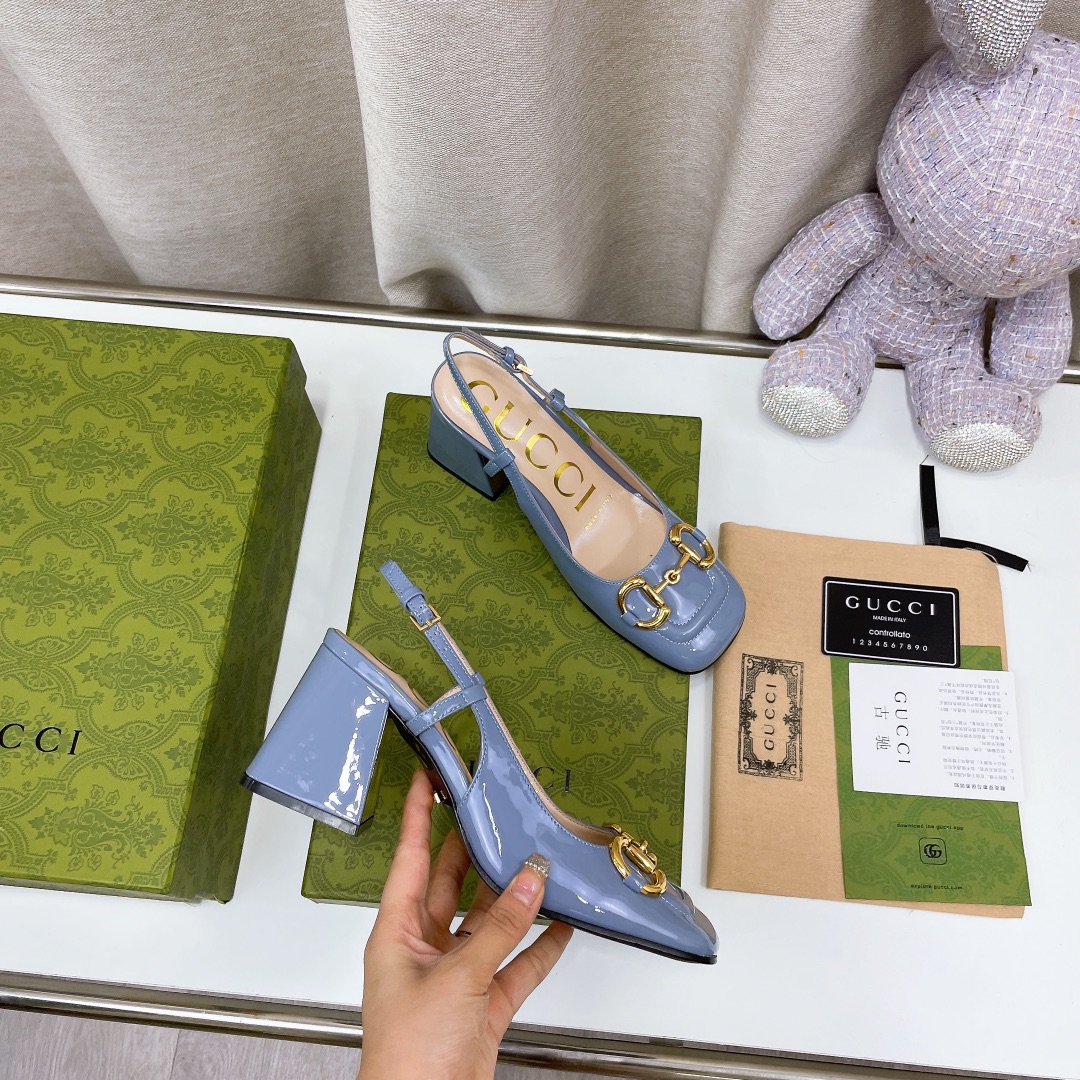 Gvc*1 Women’s Mid-Heel Slingback With Horsebit Jade Green For Women GG