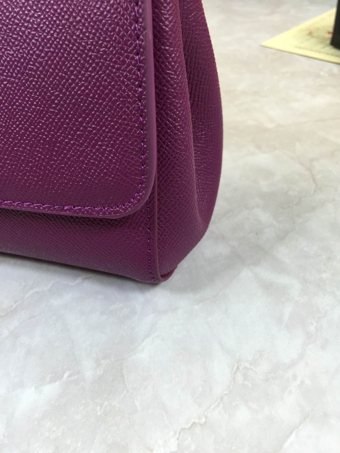 Dolce & Gabbana Medium Sicily Handbag In Dauphine Violet For Women 10.2in/26cm DG