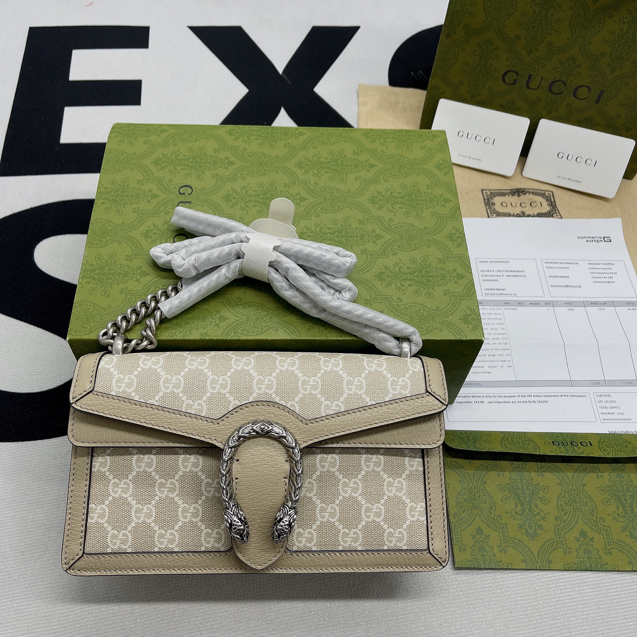 Gvc*1 Dionysus Small GG Bag Beige For Women, Women’s Bags 10in/25cm GG 499623 UULBN 9683