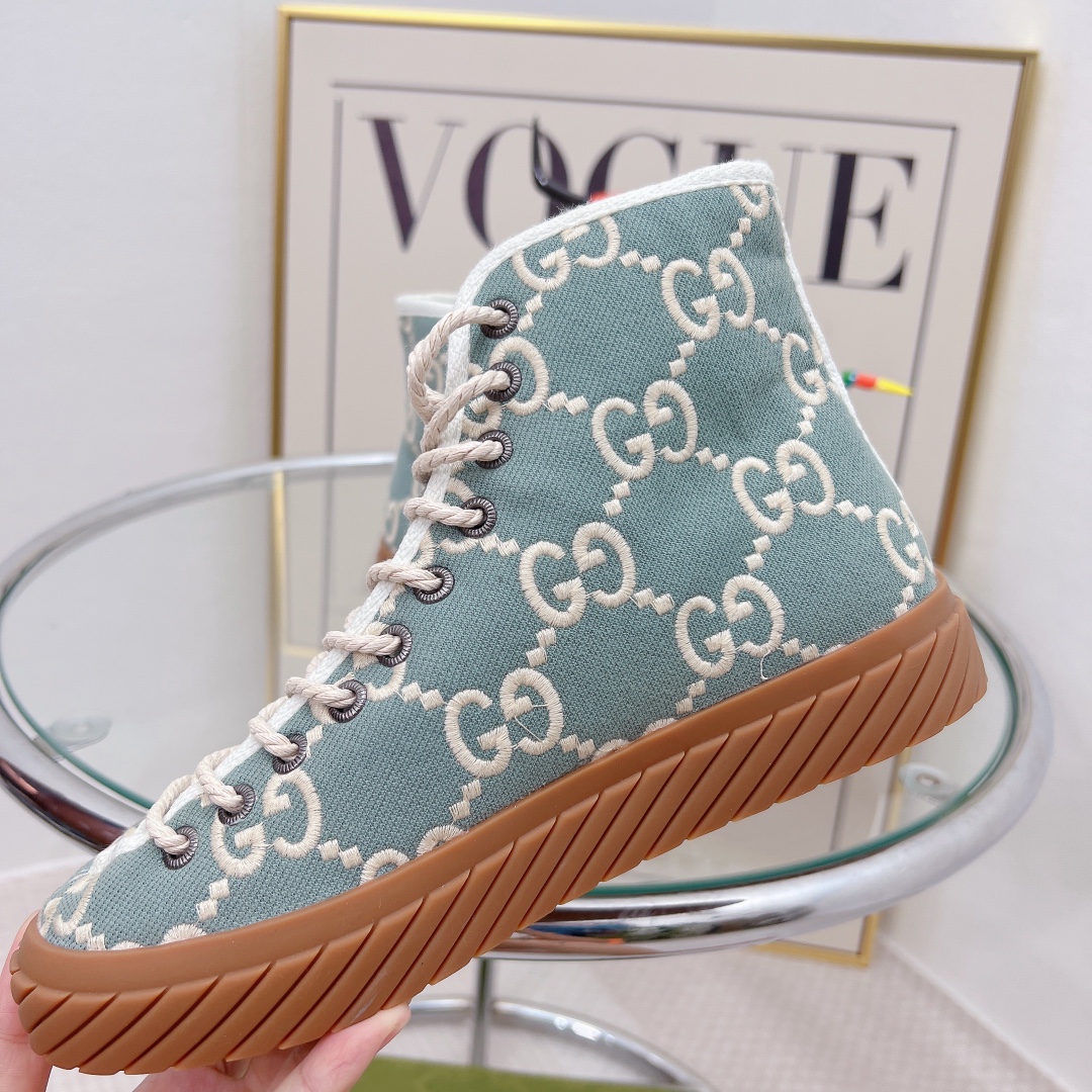 Gvc*1 Women’s High-Top Maxi GG Sneaker Grey For Women GG