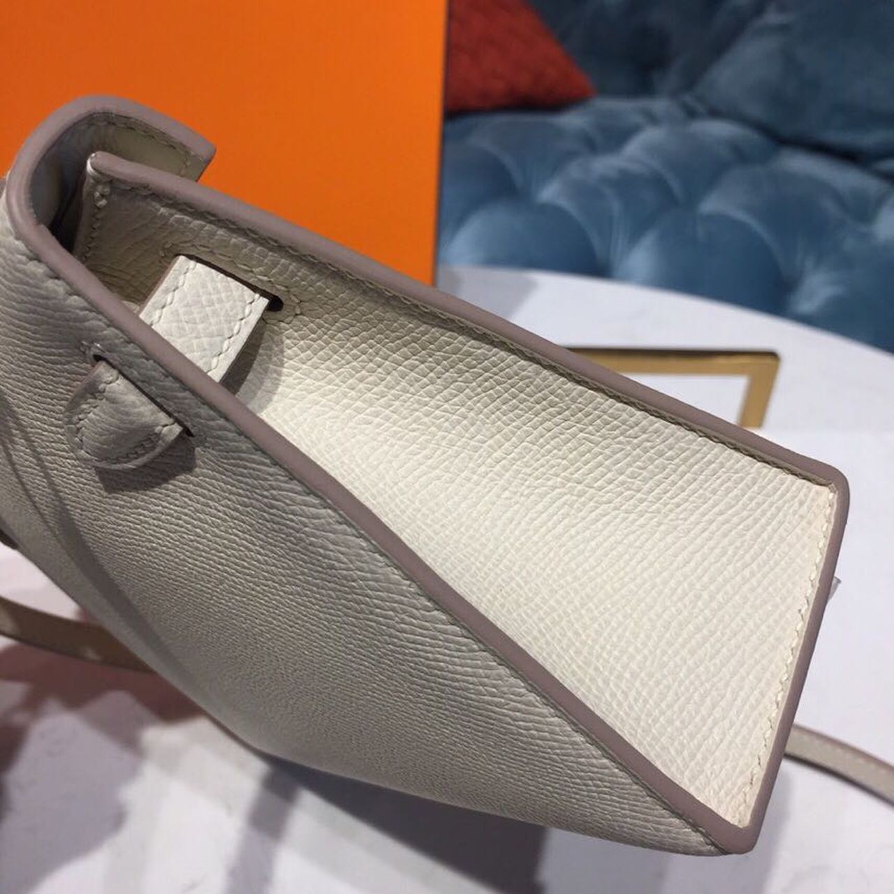 H**me5 Mini Kelly Craie For Women Gold-Toned Hardware 7.5in/19cm