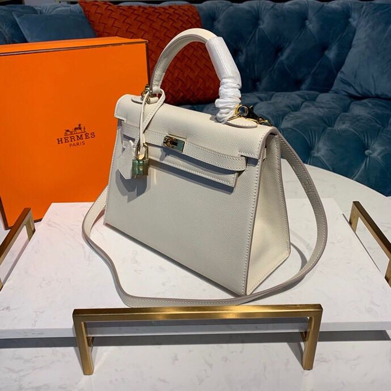 H**me5 Kelly Craie For Women Gold Toned Hardware 10in/25cm