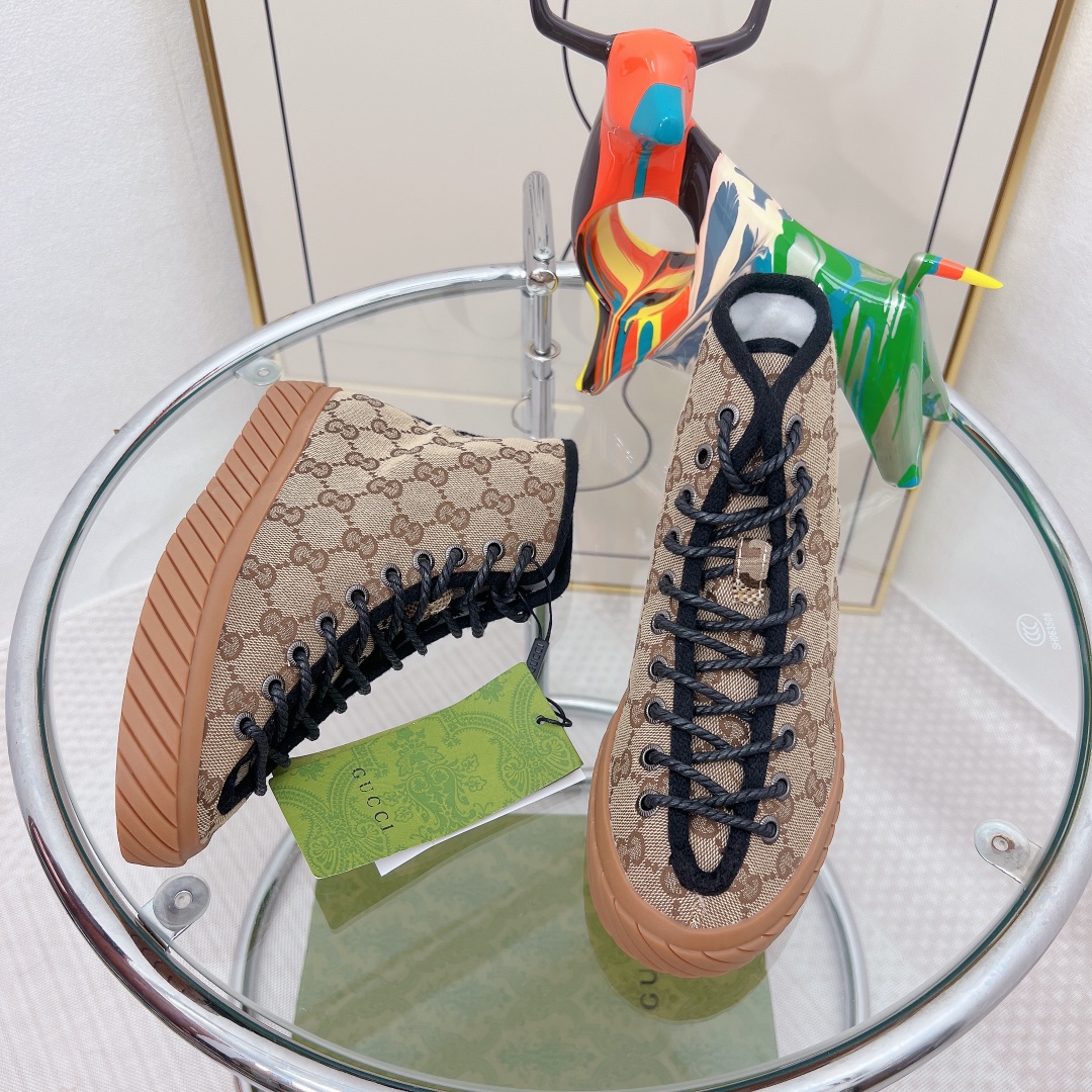 Gvc*1 Women’s High-Top Maxi GG Sneaker Beige For Women GG