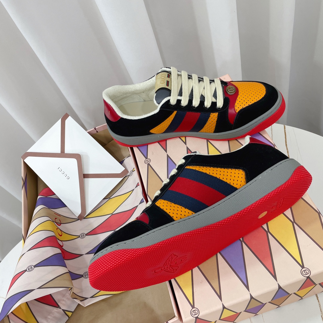 Gvc*1 Women’s Screener Sneaker Black/Yellow For Women GG