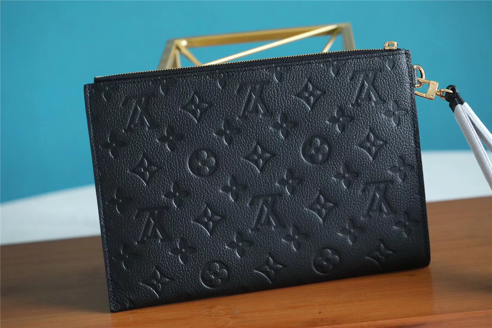 L0vis Vvtt0n Pochette Melanie MM Monogram Empreinte Black For Women, Women’s Wallets 9.2in/23cm LV