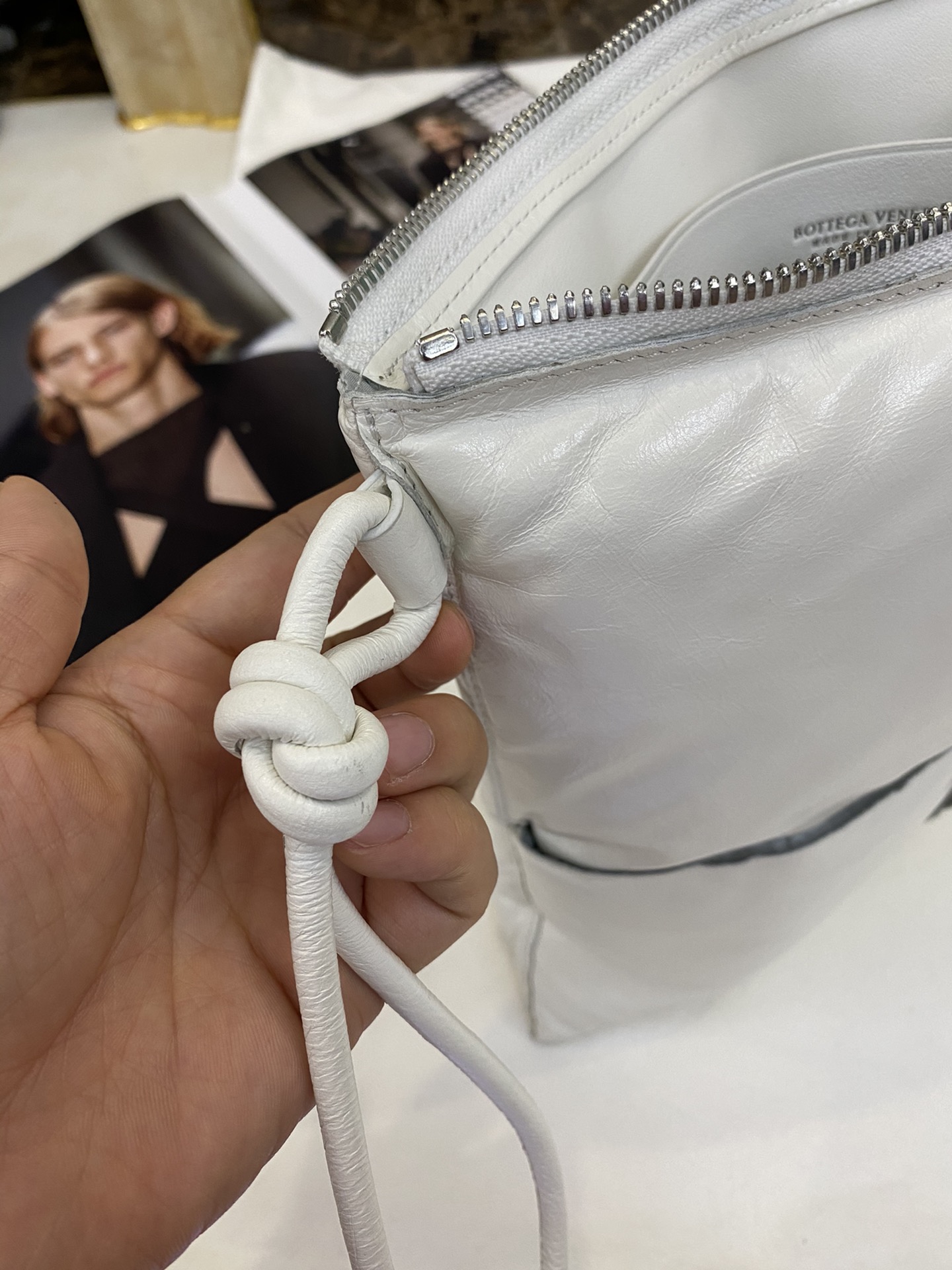 B0tt*ga Ven*ta Clutch White, For Women, Women’s Bags 11in/28cm