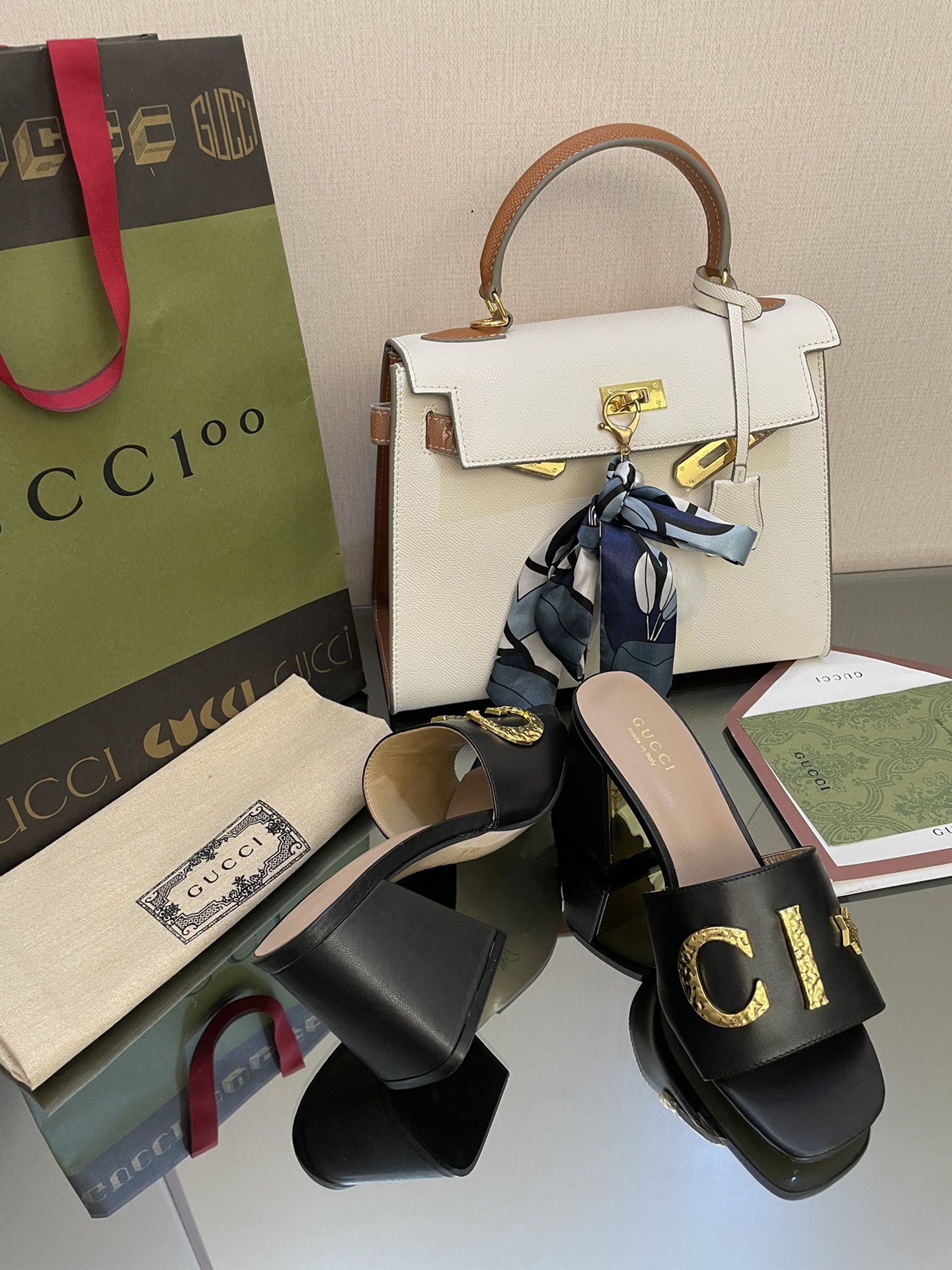 Gvc*1 Women’s ‘Gvc*1’ Slide Sandal Black For Women GG