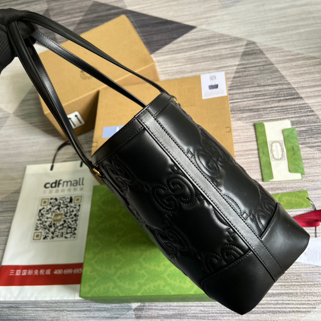 Gvc*1 GG Medium Tote Black For Women, Women’s Bags 15in/38cm GG 631685 UM8IG 1000