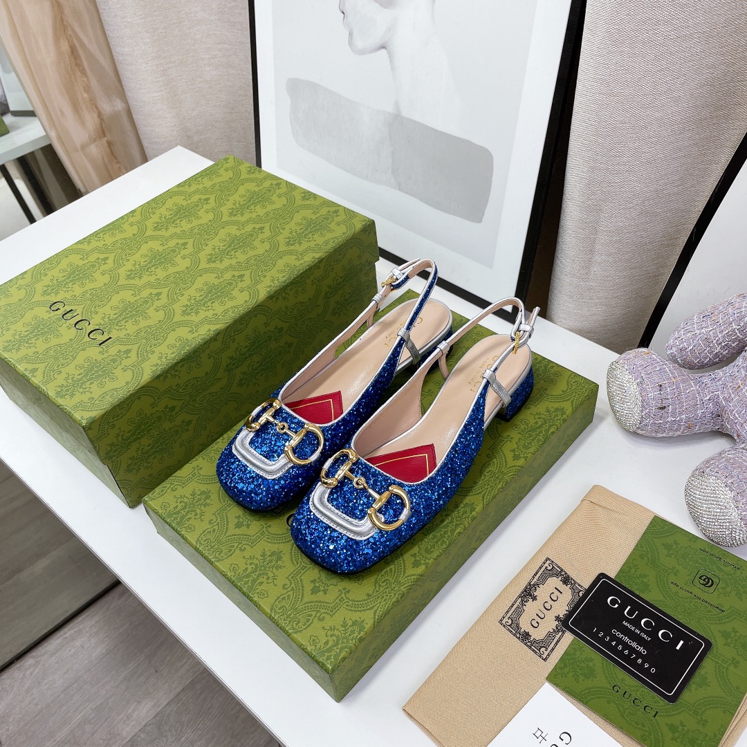 Gvc*1 Lovelight Slingback With Horsebit Blue For Women GG