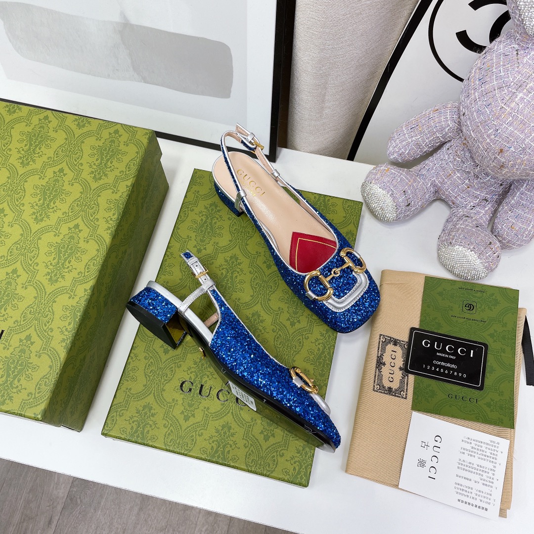 Gvc*1 Lovelight Slingback With Horsebit Blue For Women GG