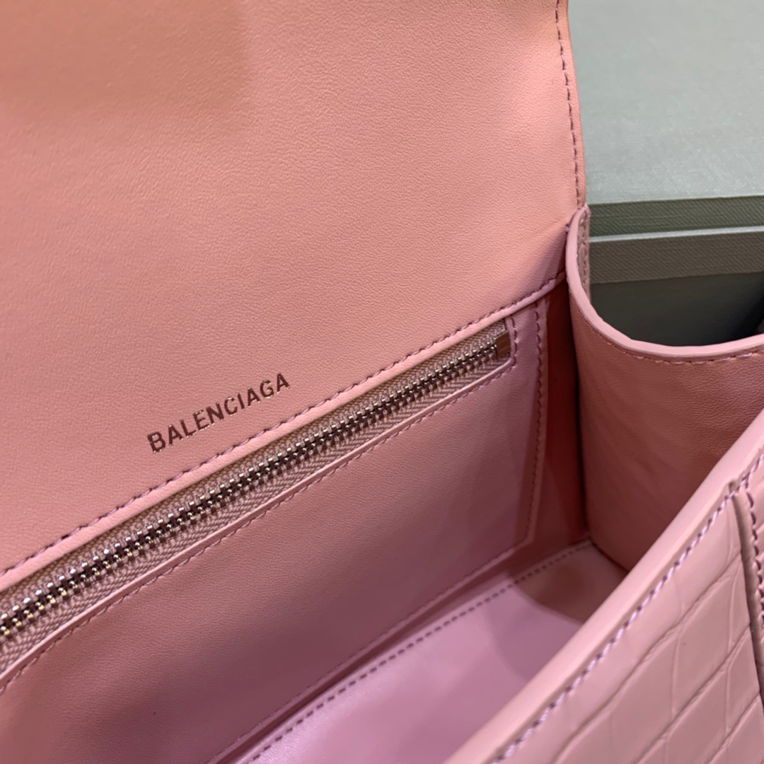 Ba1en*iaga Hourglass Small Handbag In Pink, For Women, Women’s Bags 9in/23cm 5935461LR6Y5906