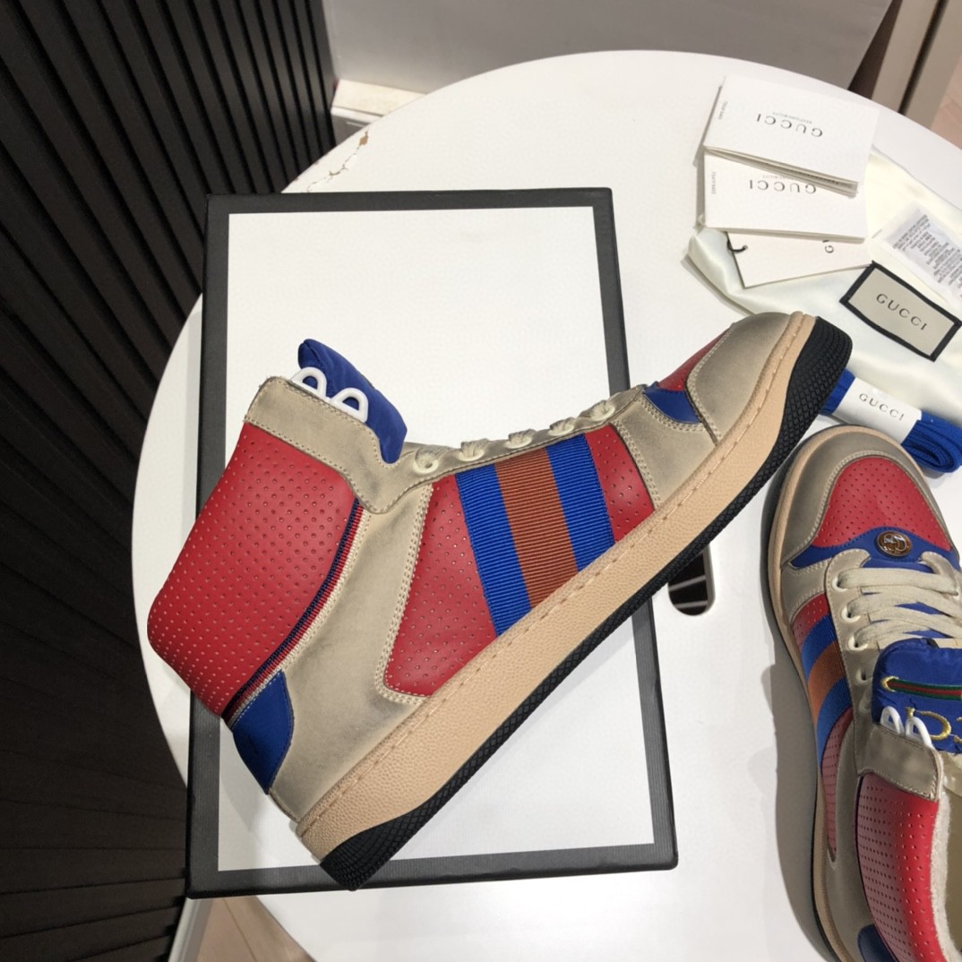 Gvc*1 Men’s Screener High-Top White Red Blue For Men 5637309