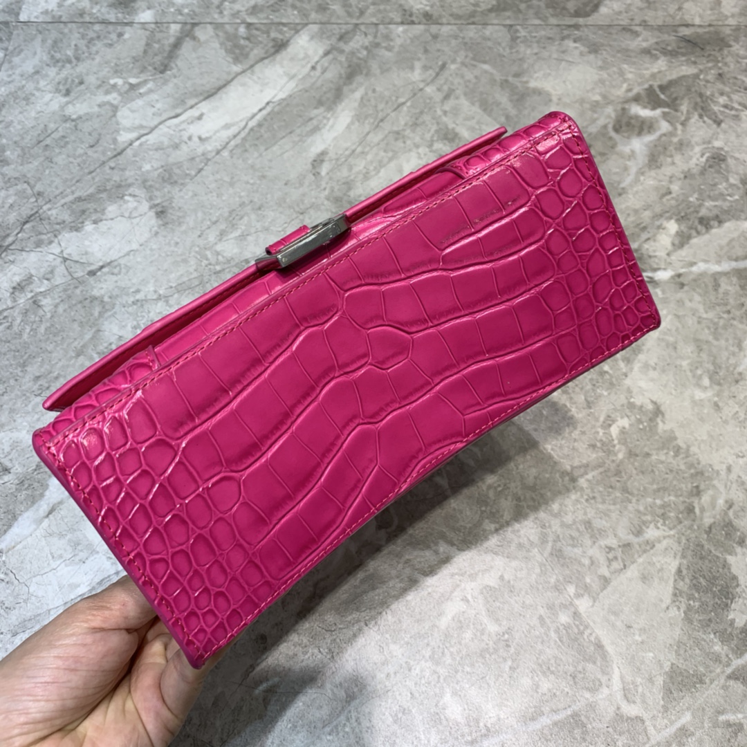 Ba1en*iaga Hourglass Small Handbag In Dark Pink, For Women, Women’s Bags 9in/23cm